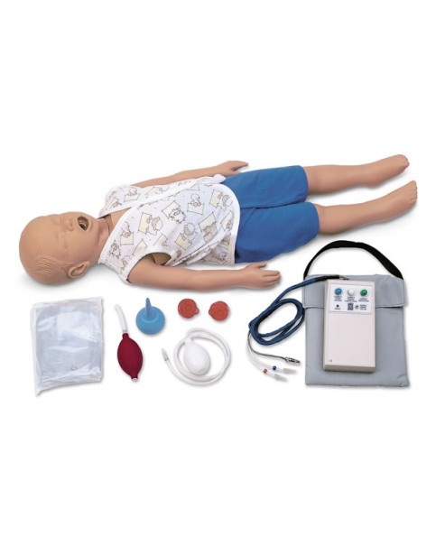 Çocuk Tam Boy CPR Eğitim Mankeni, Işıklı Kontrol Panelli