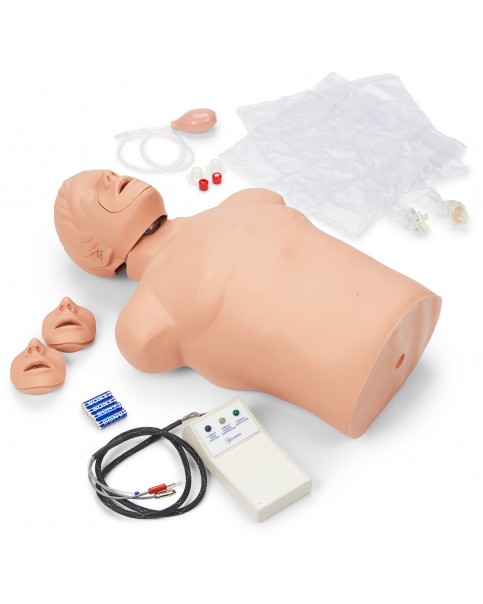 Yetişkin Yarım Beden CPR Eğitim Mankeni, Işıklı Kontrol Panelli