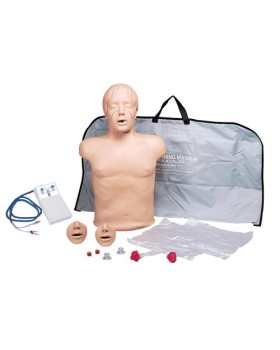 Yetişkin Yarım Beden CPR Eğitim Mankeni, Işıklı Kontrol Panelli