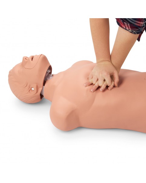 Yetişkin Yarım Beden CPR Eğitim Mankeni, Işıklı Kontrol Panelli