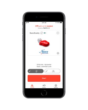 Yetişkin Yarım Beden CPR Eğitim Maketi, Basci Buddy, (iPad®, Android™, ve Apple® tablet/telefon kontrollü)