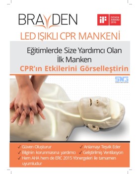 Brayden Yetişkin Led Işıklı CPR Mankeni